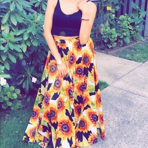 Sunflower skirt